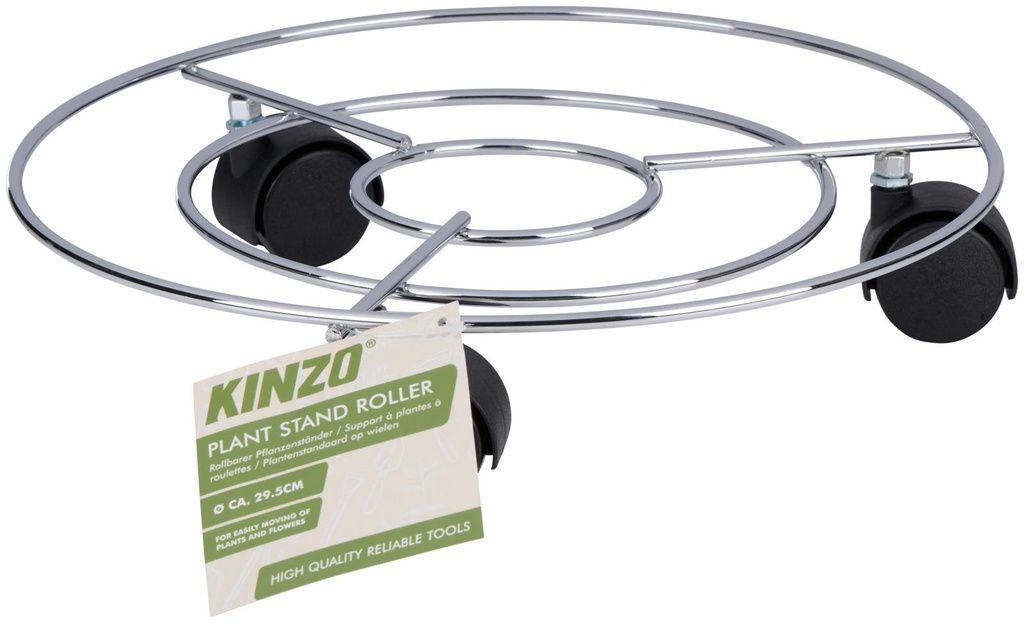KINZO Plant Trolley Ø29cm with Wheels