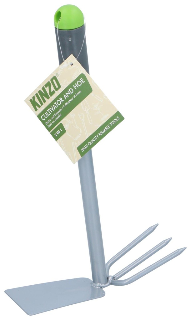 KINZO Garden Cultivator and Hoe 2-in-1 32cm