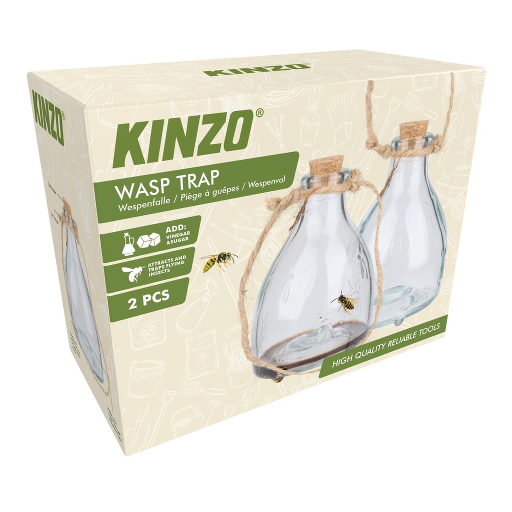 KINZO Wasp Trap Glass d9xh14cm