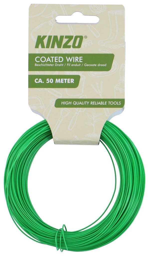 KINZO Garden Coated Wire 50m