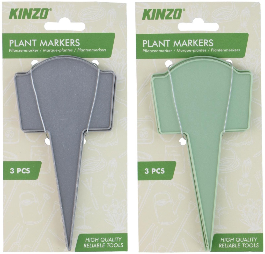 KINZO Plant Markers 15x8cm