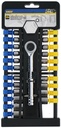 KINZO Socket Wrench with Ratchet 1/4 Inch