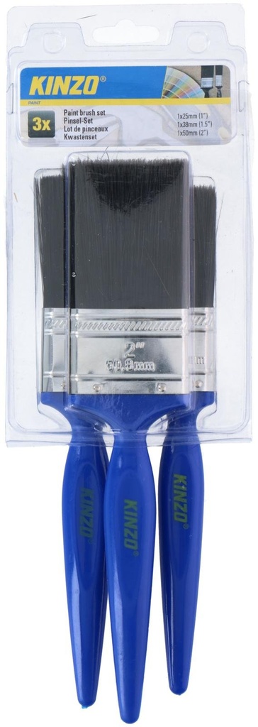 KINZO Paint Brushes 25mm, 38mm, 50mm