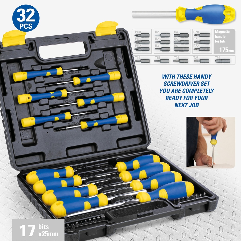 KINZO Screw driver set 32pcs
