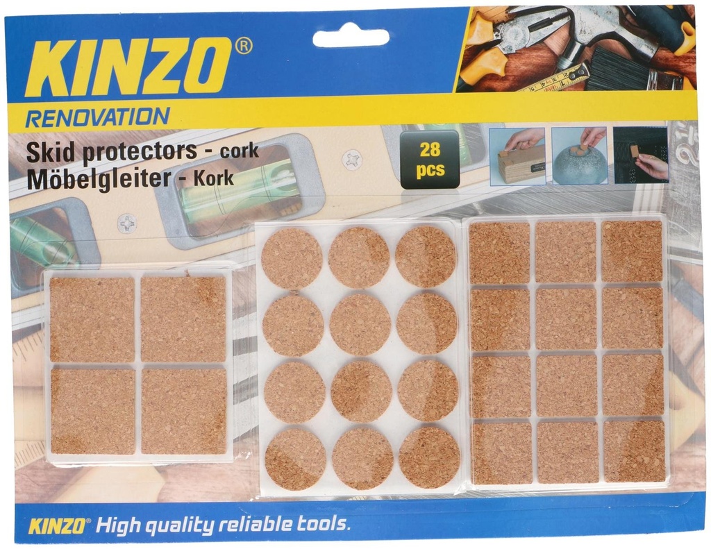 KINZO Anti-Skid Cork Furniture Pads