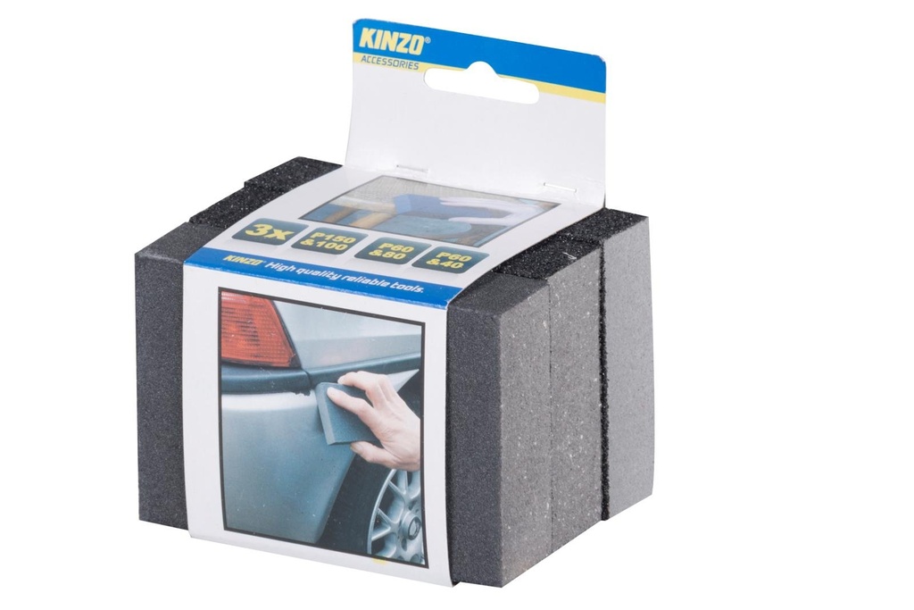 KINZO Sanding Block 10x7.5x2.5cm 74g