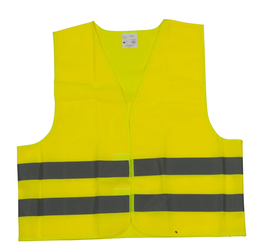 LIFETIME Safety Vest Yellow With Reflective Stripes