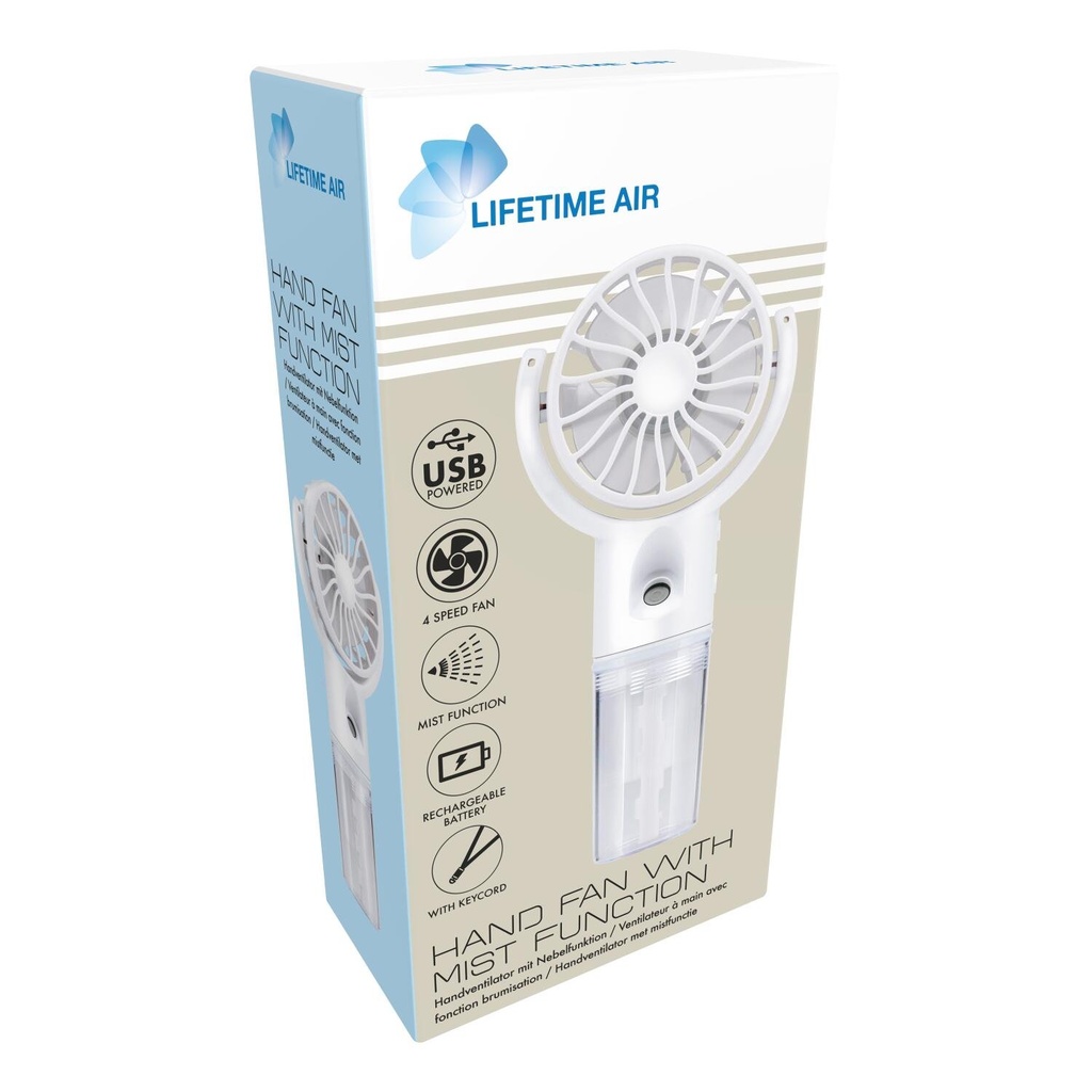 LIFETIME Portable Mini Fan With Humidifier USB