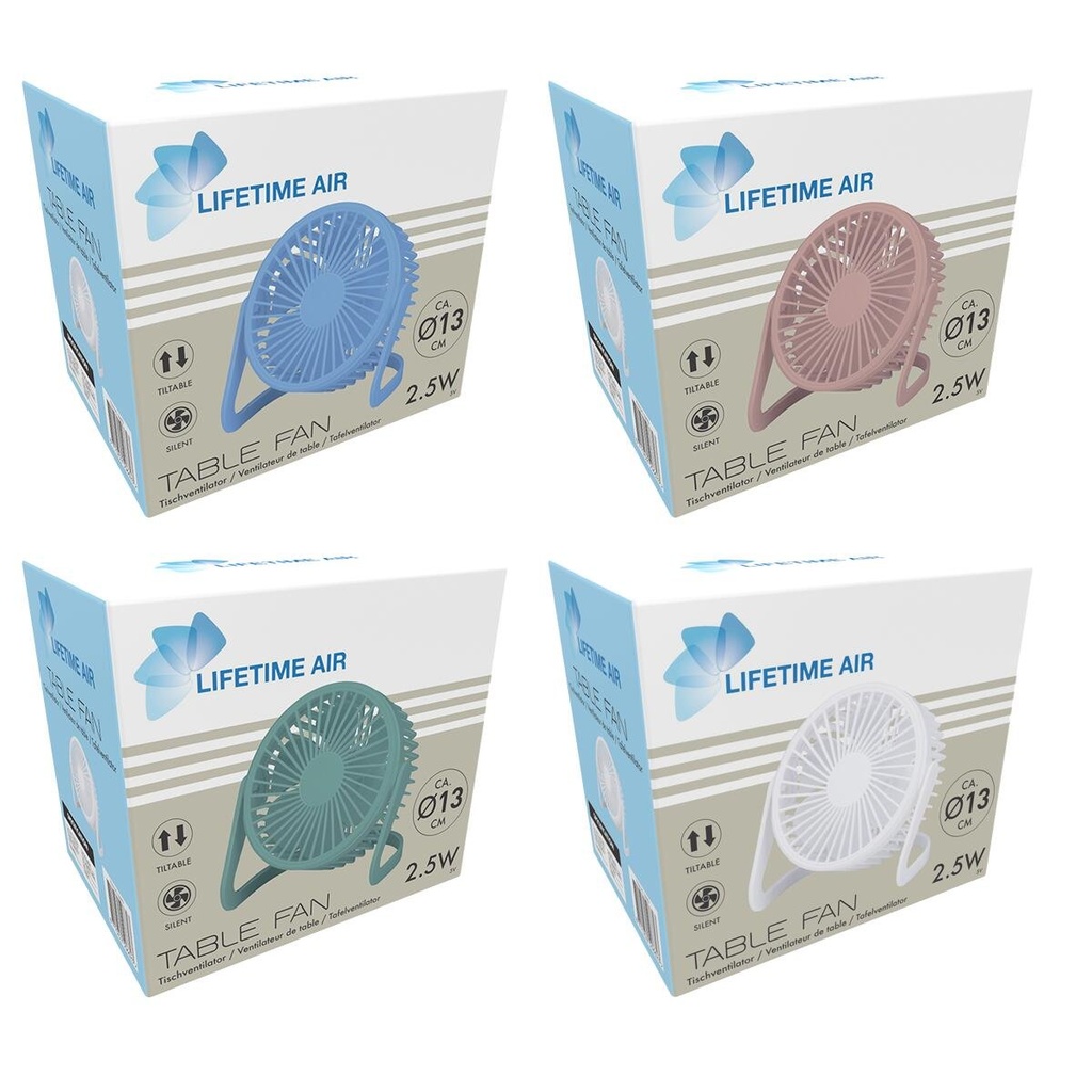 [871125250662] LIFETIME Table Fan USB 2.5W