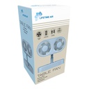 LIFETIME Table Fan USB 1200mAh Blue