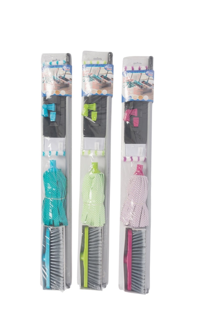 LIFETIME Cleaning Kit with Handle, Mop and Broom