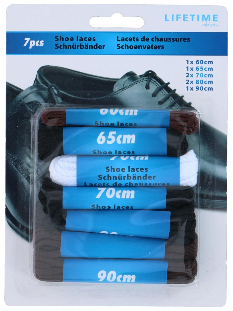 [871125205709] LIFETIME Shoe Laces Colour and Size Assortment