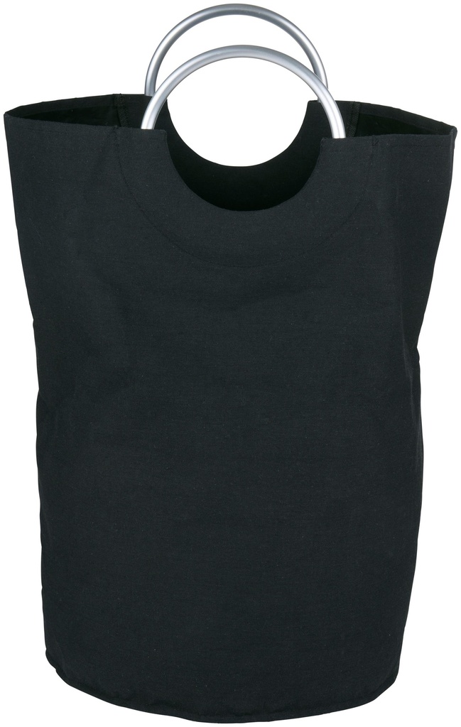 LIFETIME Laundry Basket Black/Grey 63x37x56cm