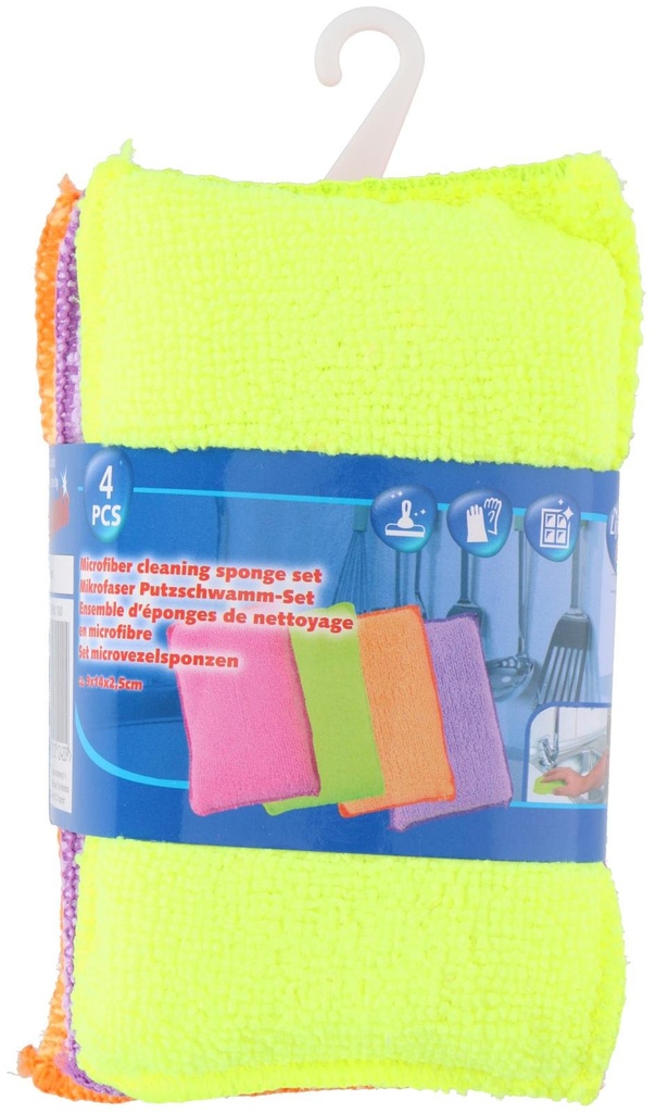 LIFETIME Microfiber Cleaning Sponge 9x14x2.5cm