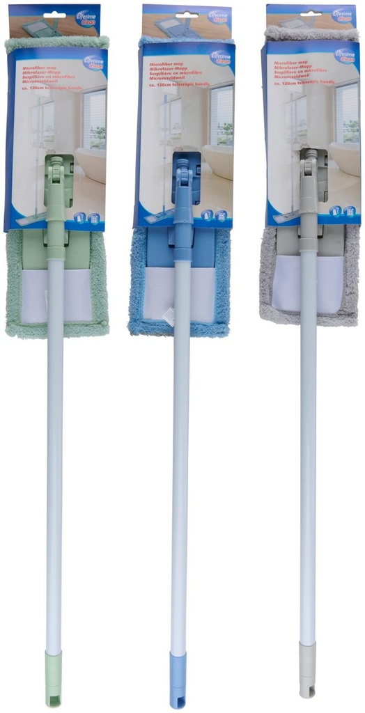 [871125255931] LIFETIME Microfiber Mop 148x14cm