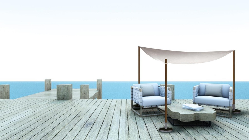 LIFETIME Sun Shade 3.6x3.6x3.6m Outdoor