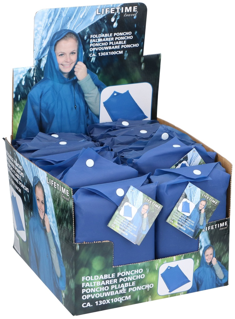 [871125280170] LIFETIME Foldable Poncho 130x100cm