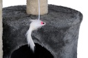 PET COMFORT Cat Scratching Post Grey/White 50x33x58cm