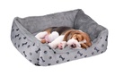 PET COMFORT Dog Bed 53x46x17cm Grey