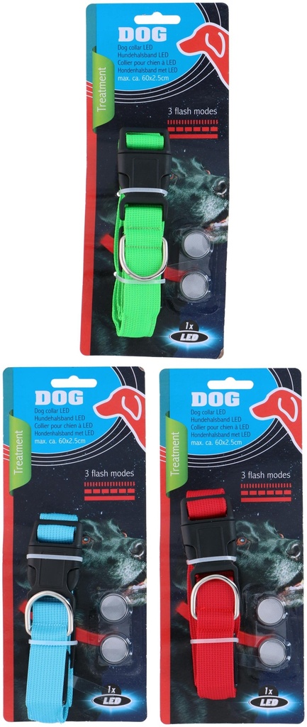 PET COMFORT Dog Collar LED 3 Modes IP30