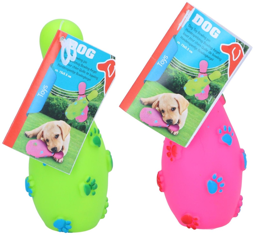 PET TOYS Dog Toy Bowling Pin 15x5.5 cm