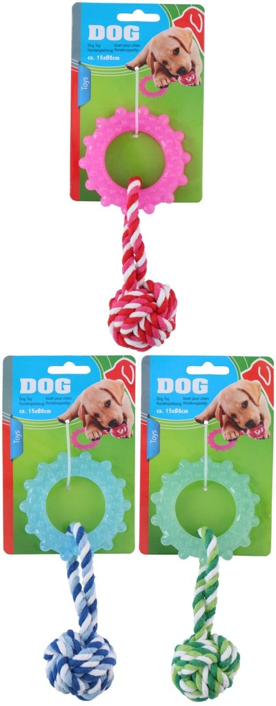 PET TOYS Dog Toy Rope with Ring