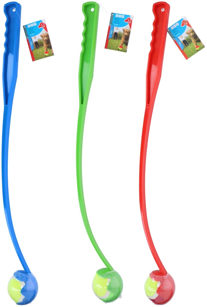 PET TOYS Dog Ball Thrower Flexible Ball Launcher Assorted Colours