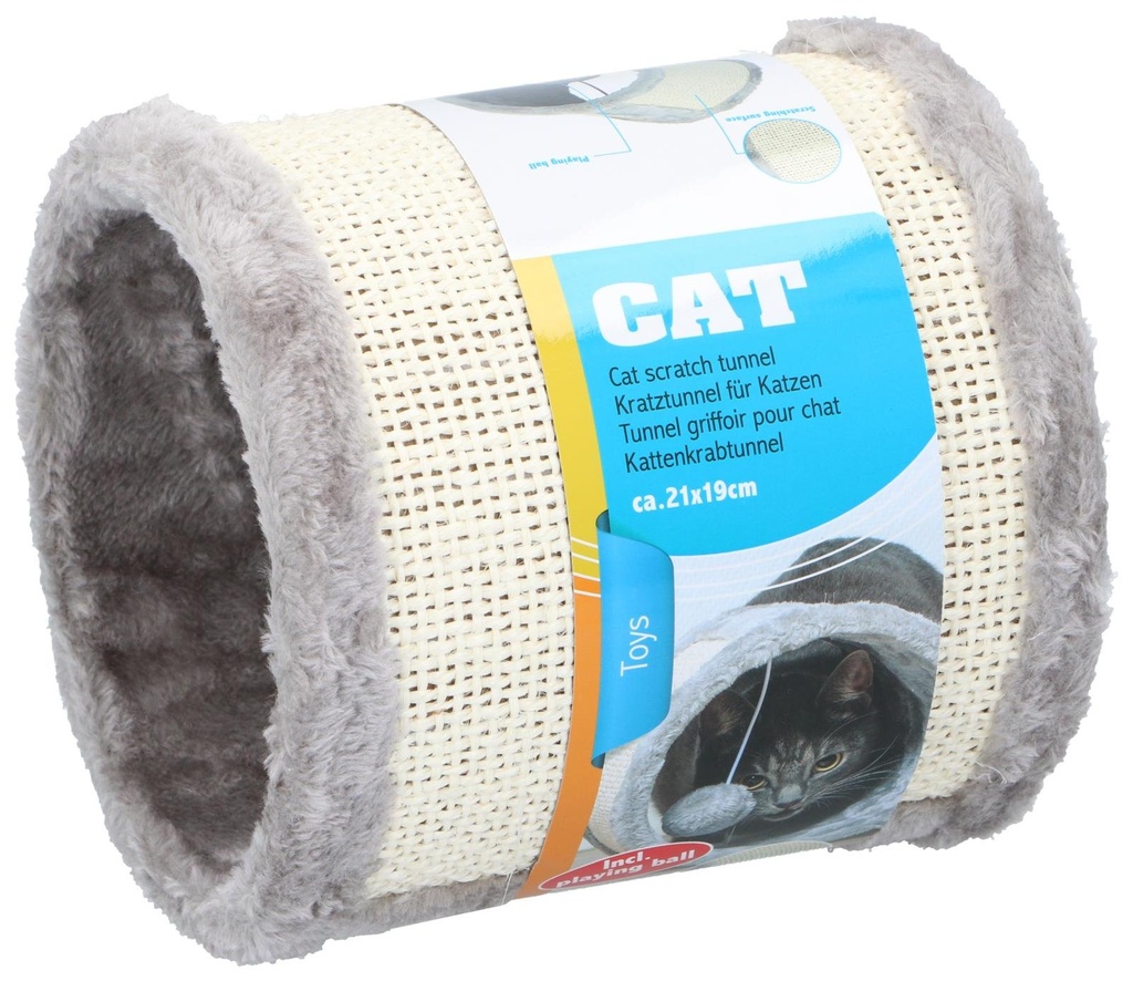 PET TOYS Cat Scratch Tunnel with Play Ball