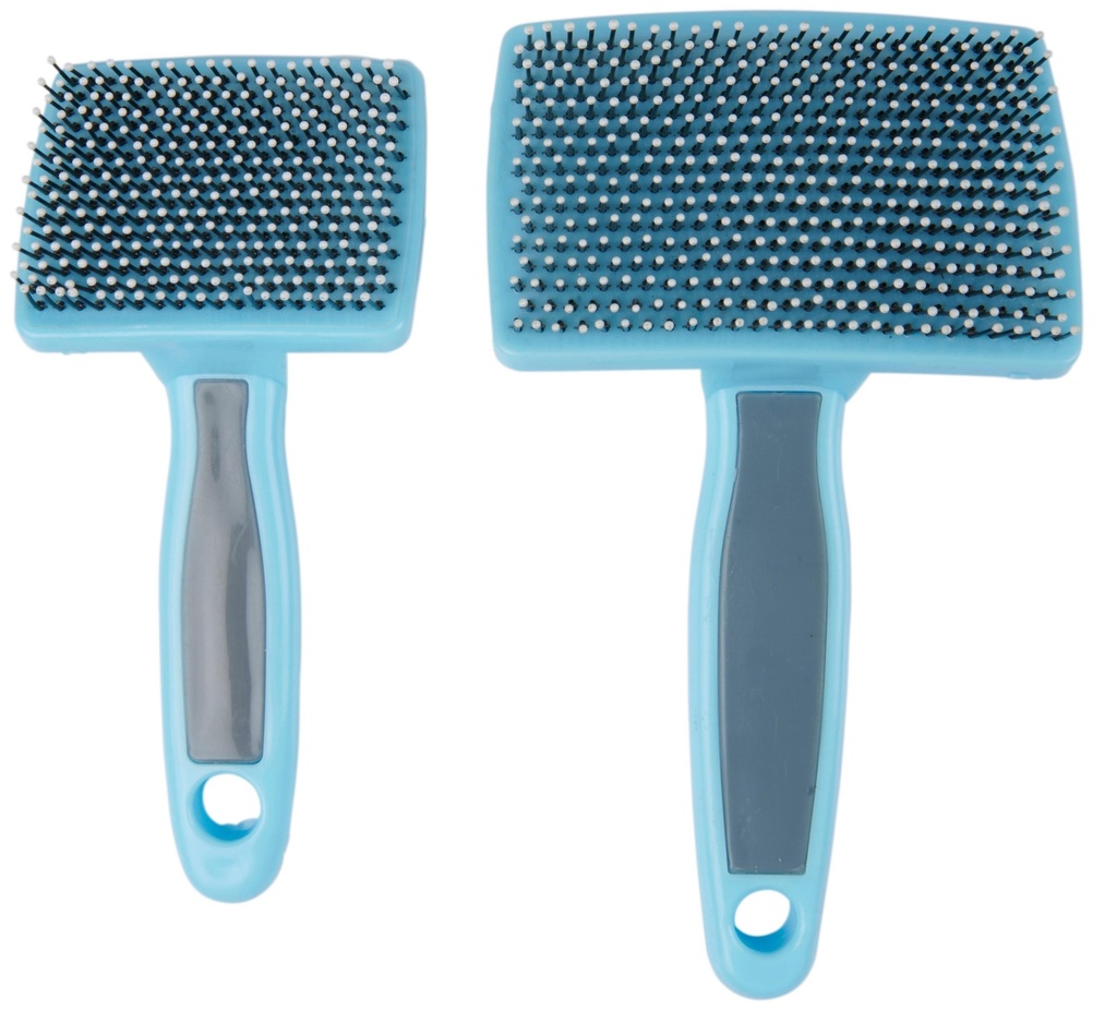 PET TREATMENT Dog Brush Blue and Pink