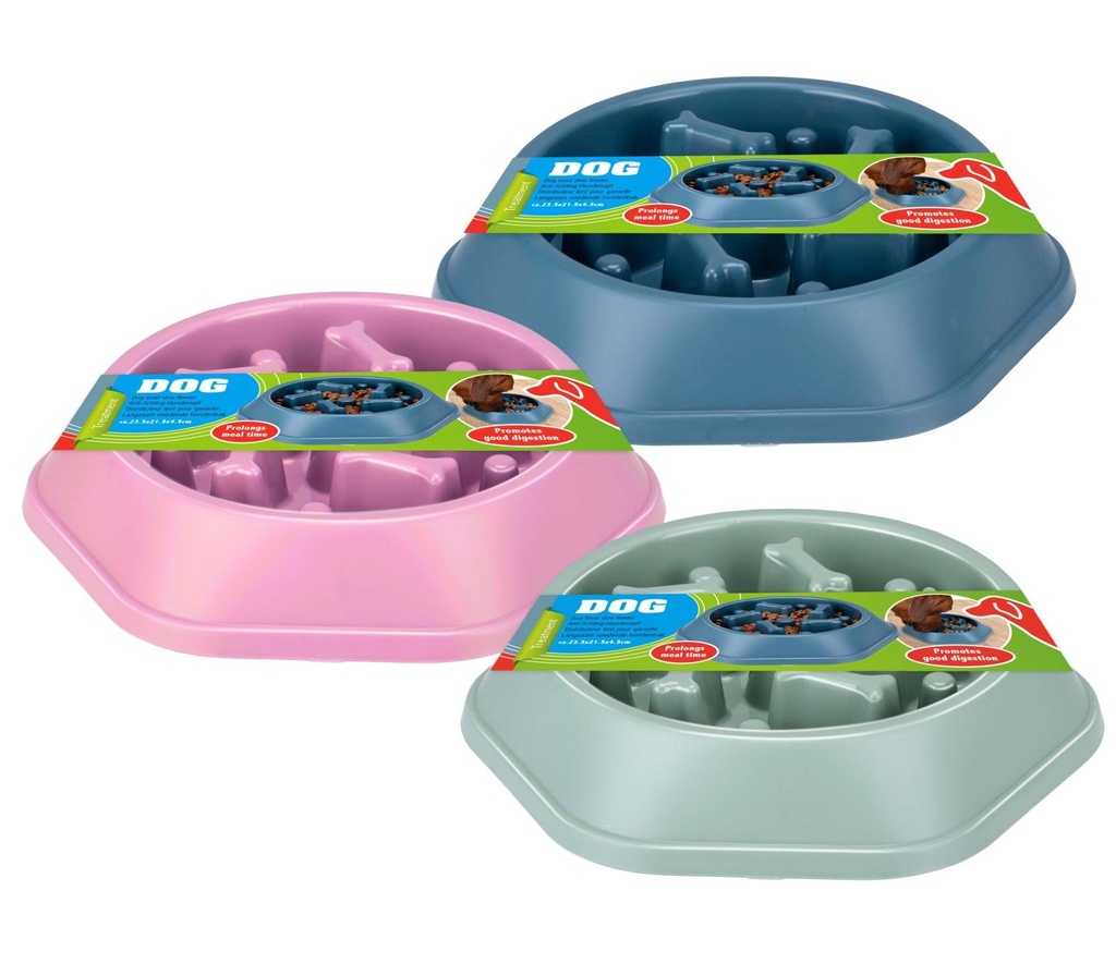 PET TREATMENT Dog Food Bowl Slow Feeder 350ml