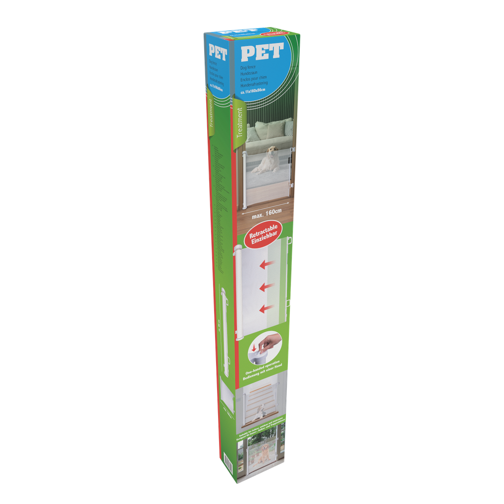 PET TREATMENT Retractable Dog Fence 160cm