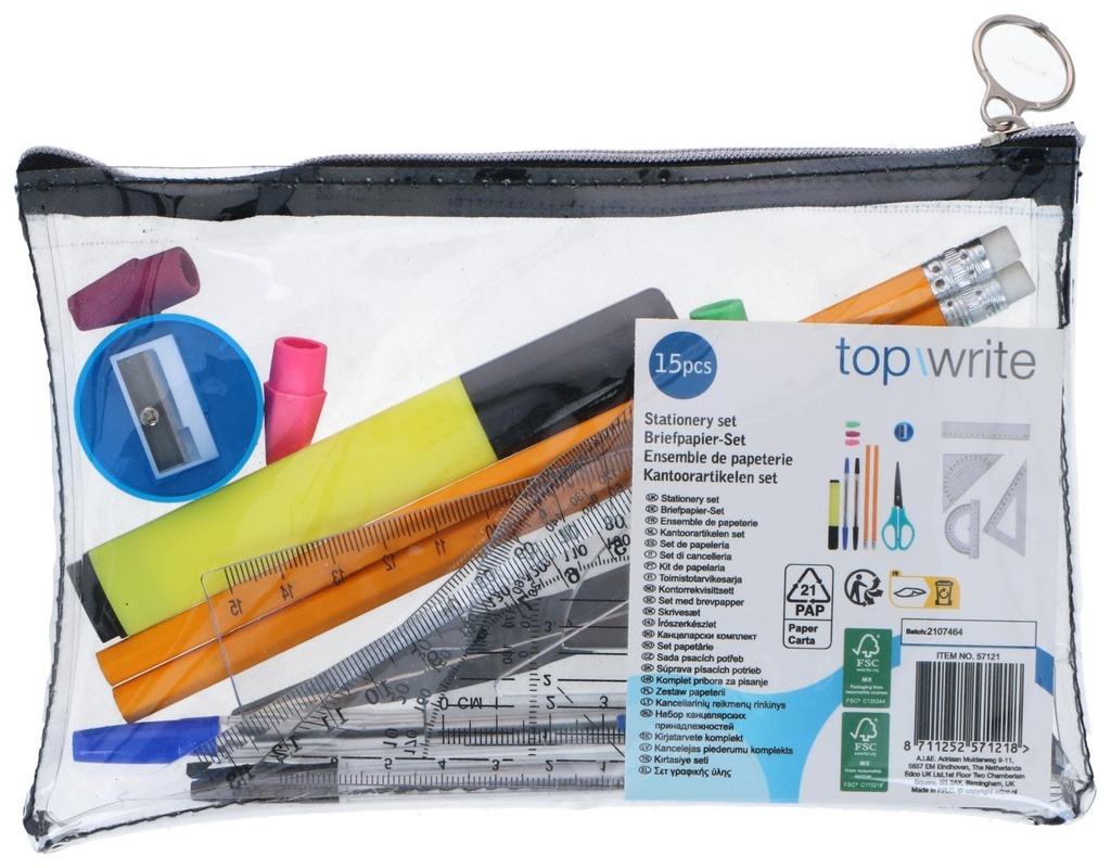 TOPWRITE Stationery set with office items