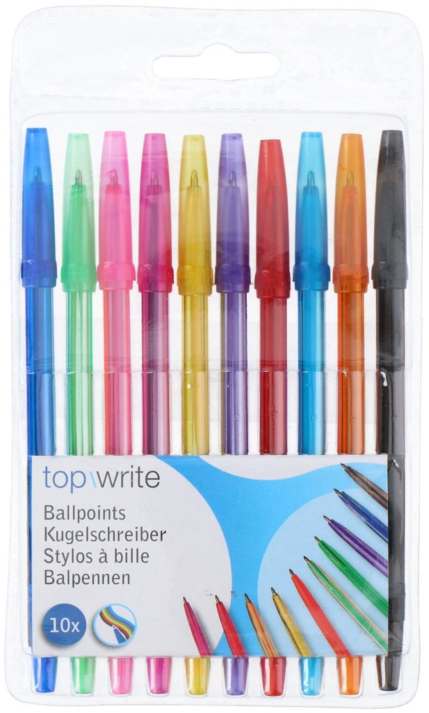 TOPWRITE Ballpoint Pen Rainbow