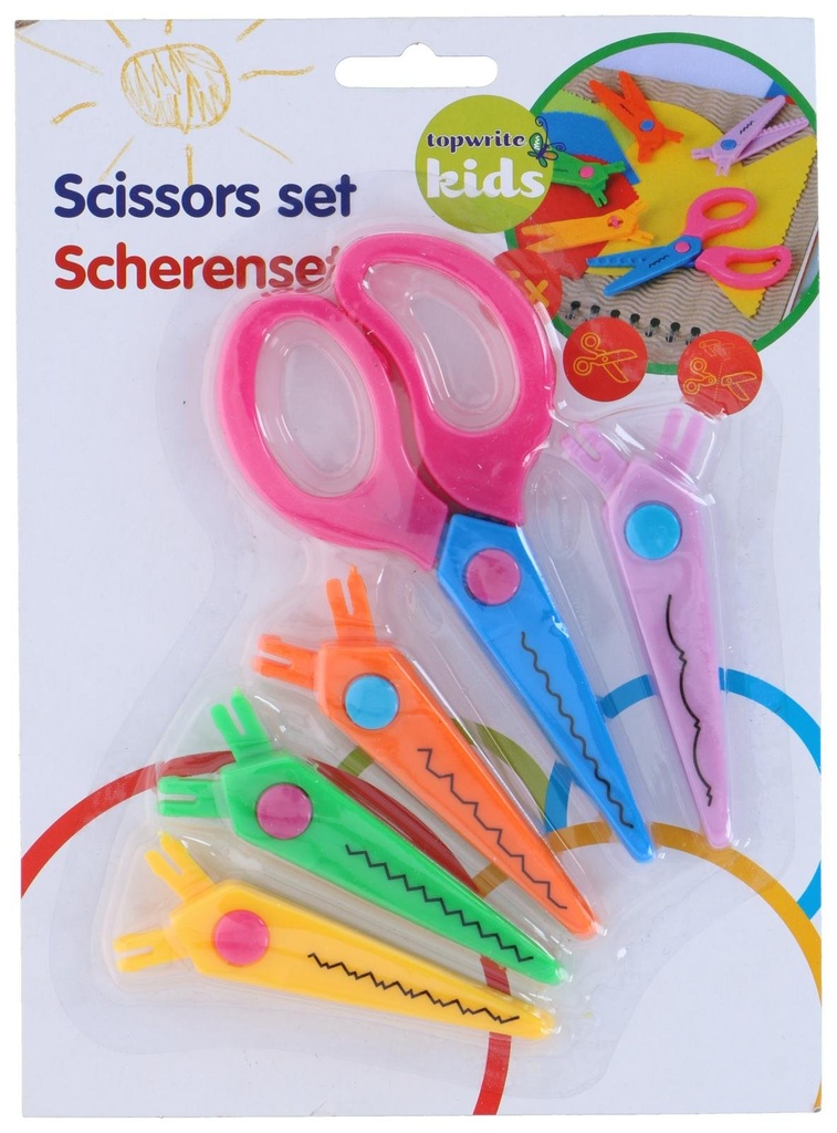 TOPWRITE Children's Pinking Edge Scissors