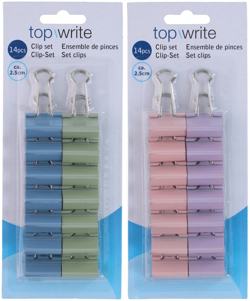 TOPWRITE Small Paper Clips 2.5cm 14 Pieces