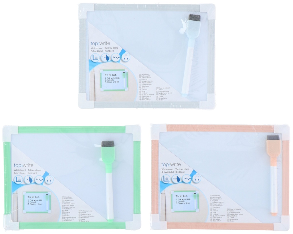 TOPWRITE Magnetic Whiteboard 20x15.5cm with Marker