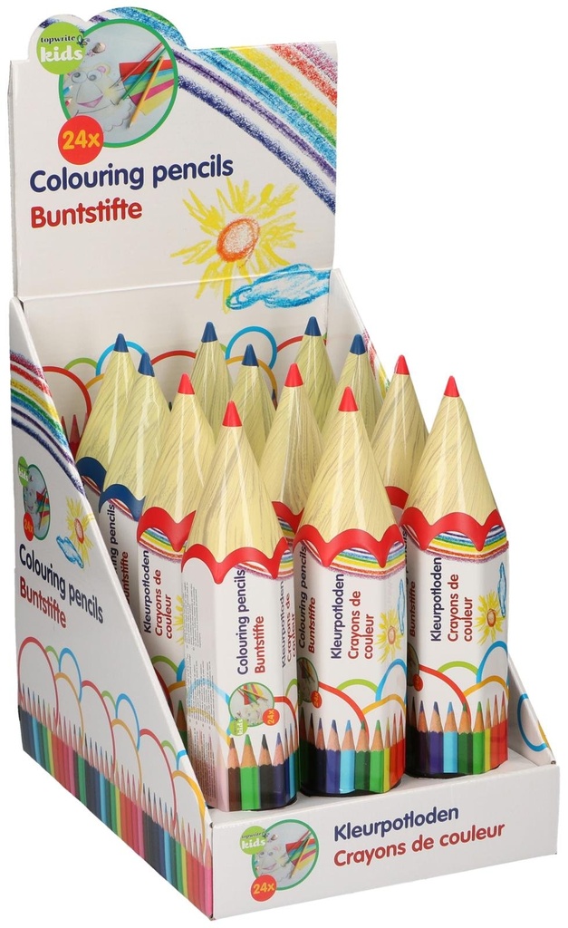 TOPWRITE Colouring Pencils 24 pack