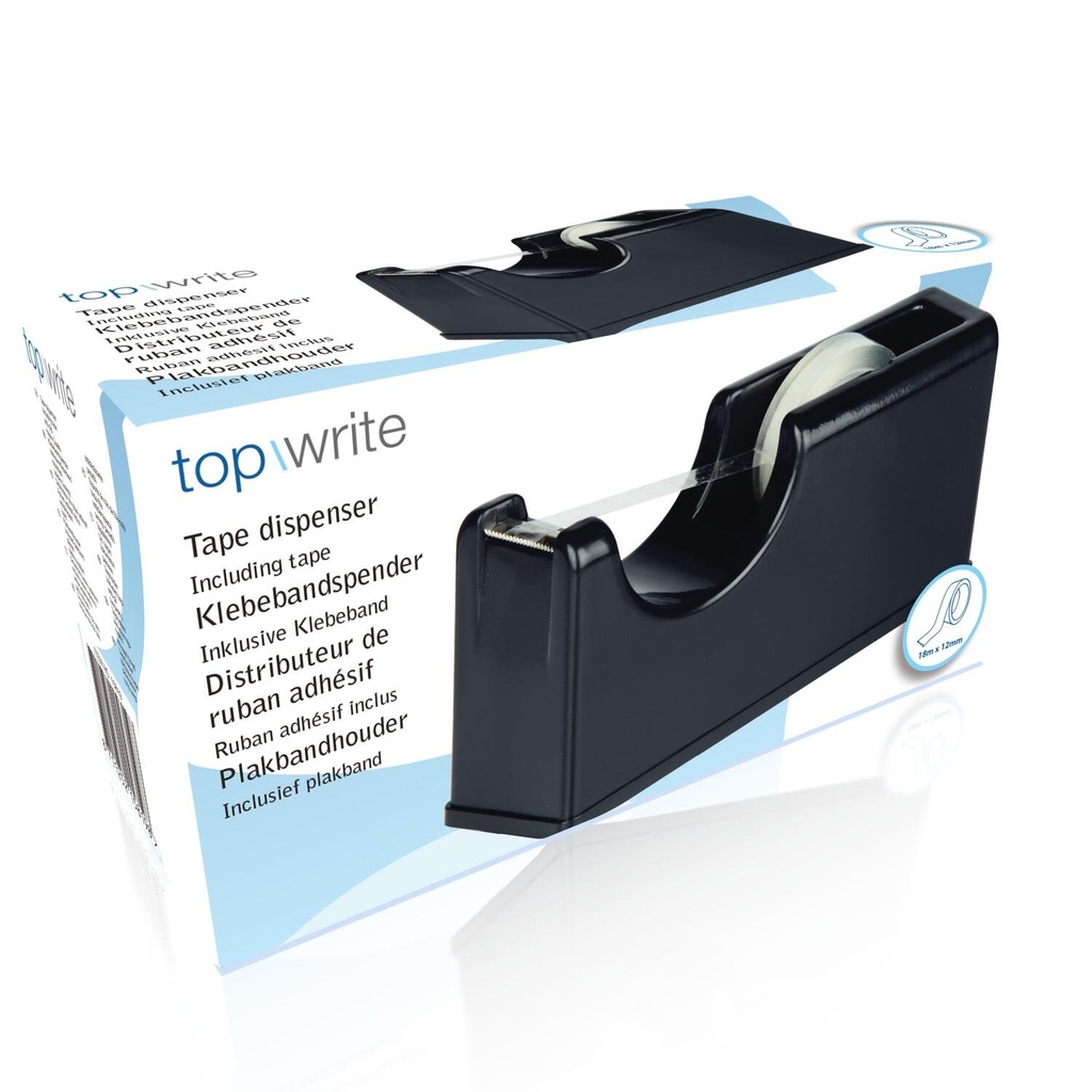 TOPWRITE Tape Dispenser 15x5.8x7.5cm