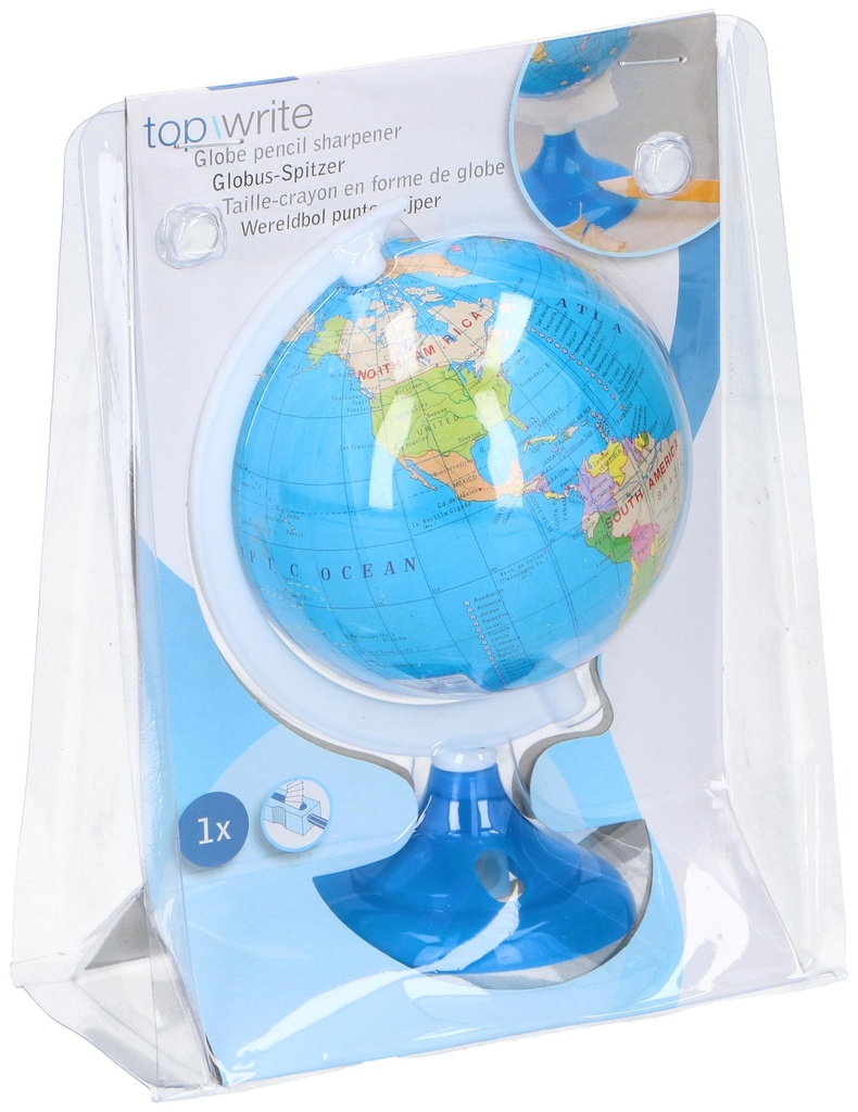 [871125245181] TOPWRITE Globe Pencil Sharpener 13x9x8cm
