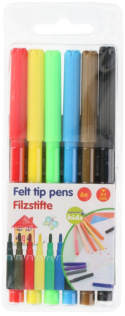 TOPWRITE Felt Tip Pens Normal Point