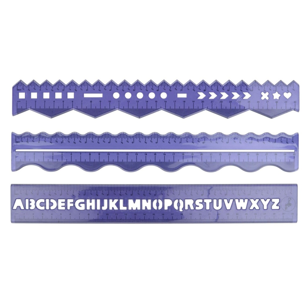 TOPWRITE Creative Ruler Set 30cm