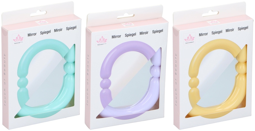 [871125233624] TOUCH OF BEAUTY Oval Cosmetic Mirror 17.8x13.8cm