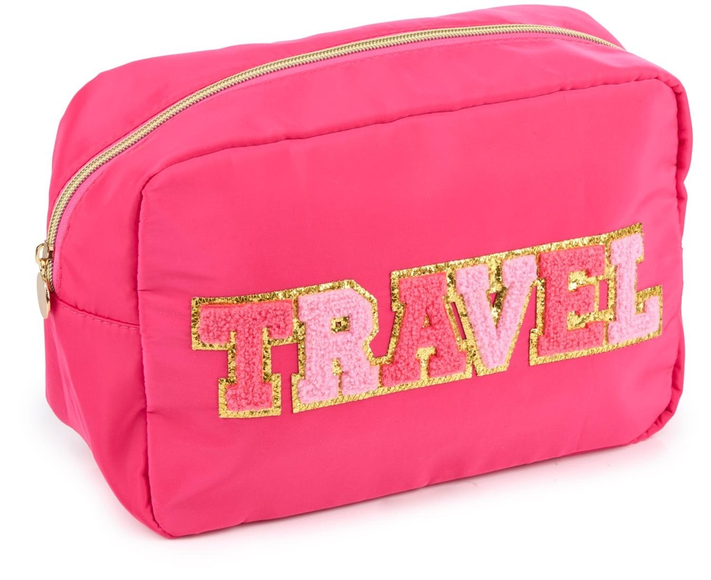 TOUCH OF BEAUTY Cosmetic Bag Travel Pink 27x11x18.5cm