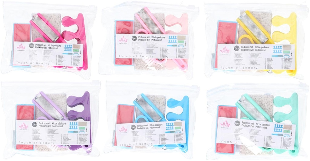 TOUCH OF BEAUTY Pedicure Set 7 Pieces