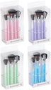 TOUCH OF BEAUTY Cosmetic Brush Set 8-Piece With Holder