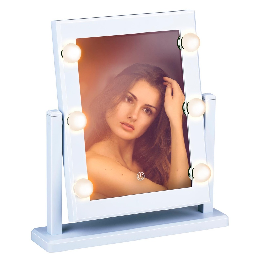 [871125249855] TOUCH OF BEAUTY Cosmetic Mirror 6 LED 37x9x41cm