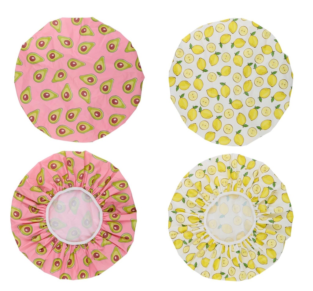 TOUCH OF BEAUTY Shower Cap 28x28cm Fruit Print