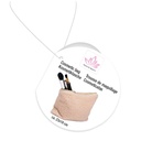 TOUCH OF BEAUTY Cosmetic Bag Beige 23x19cm