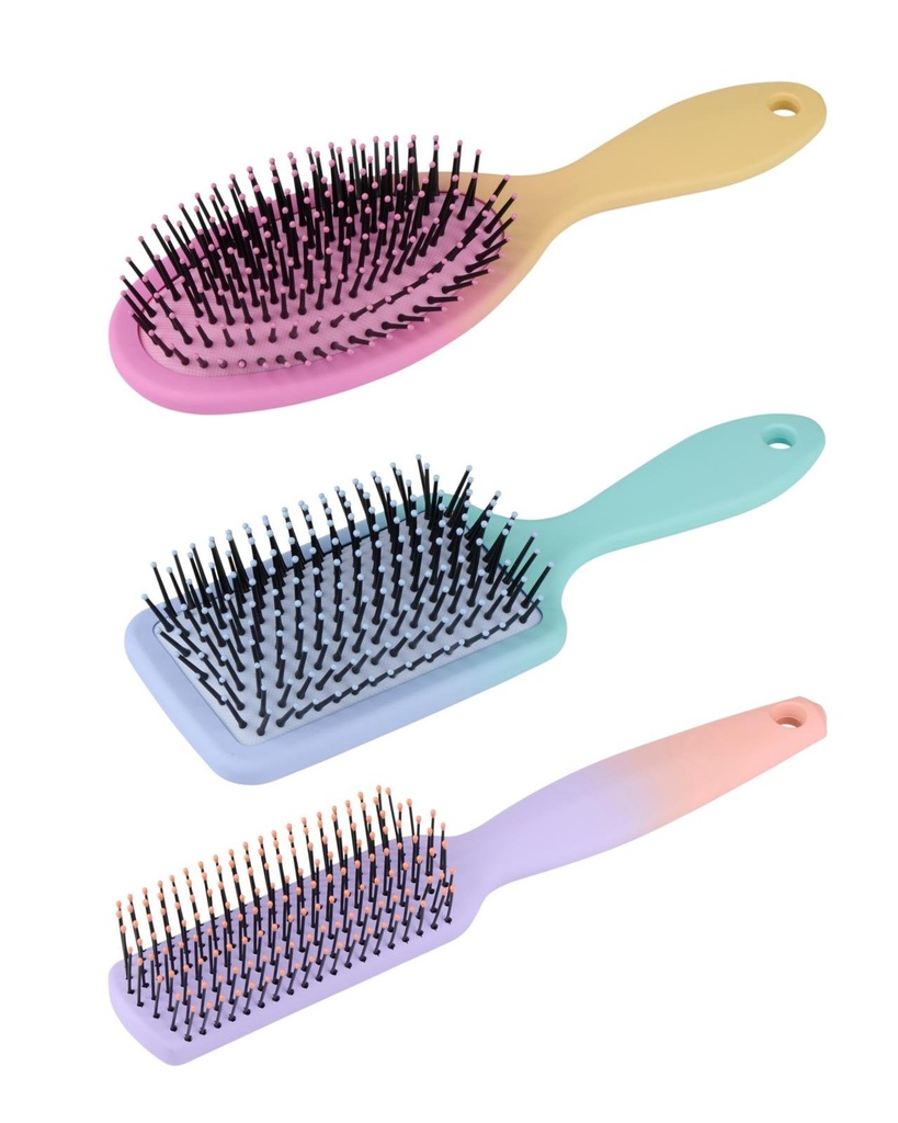 TOUCH OF BEAUTY Hairbrush Ergonomic Design Various Colours