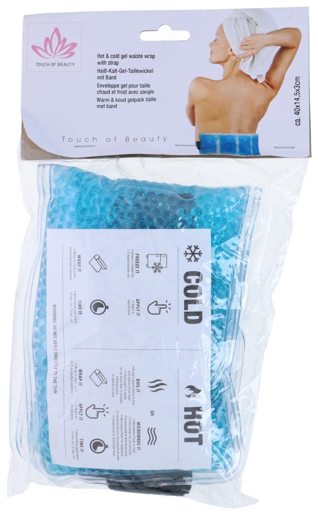 TOUCH OF BEAUTY Hot & Cold Gel Waist Belt with Strap